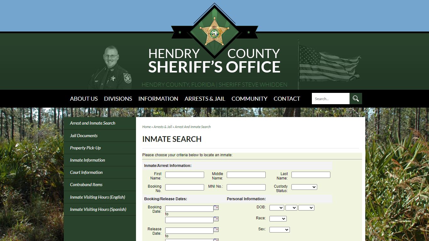 Inmate Search - Welcome to Hendry County Sheriff